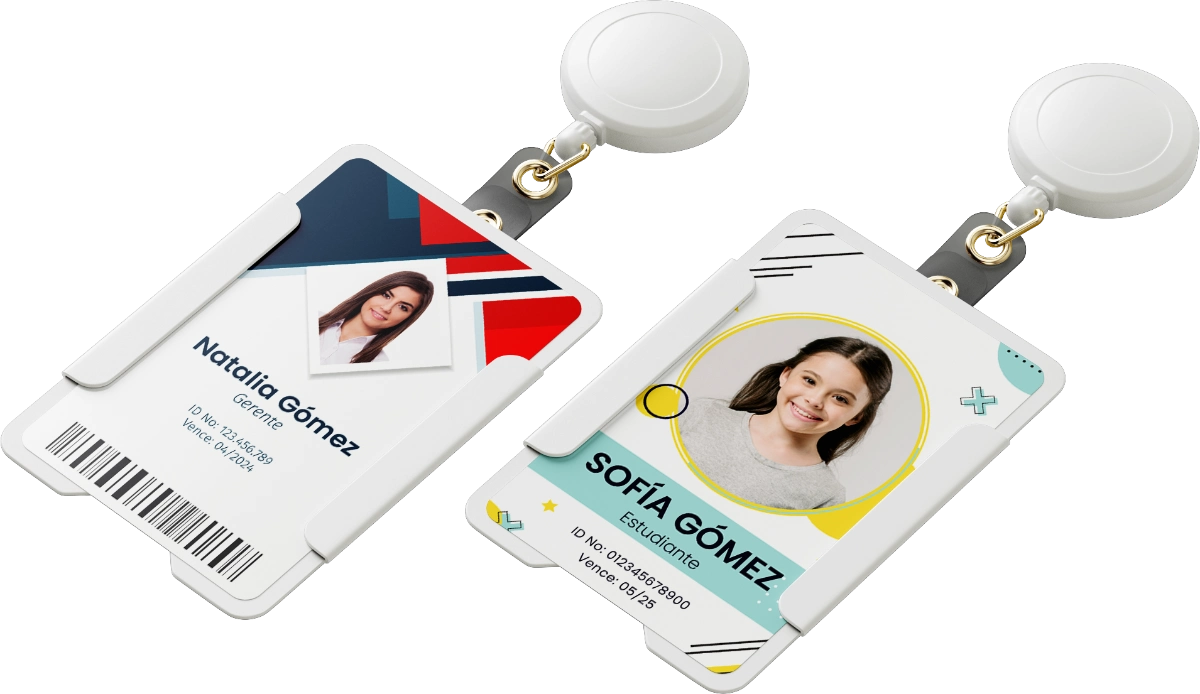 Imagen de una impresora de carnets en funcionamiento, destacando la eficiencia y profesionalismo en cada identificación personalizada de Publiink.