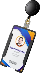 Imagen de un porta carnet empresarial elegante y duradero, resaltando la calidad y la posibilidad de personalización que ofrecemos en Publiink.