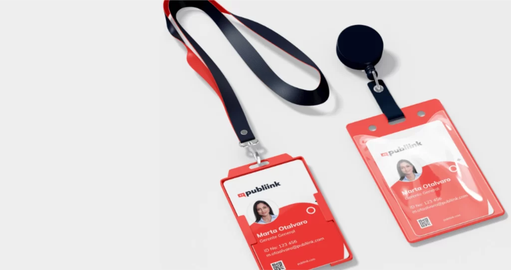 Cinta portacarnet con clip para identificaciones