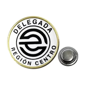 Pin Metálico Imantado Redondo Borde Liso